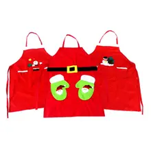 Милые рождественские украшения аппликация фартук бар ресторан отель официант Творческий комбинезон T4MB