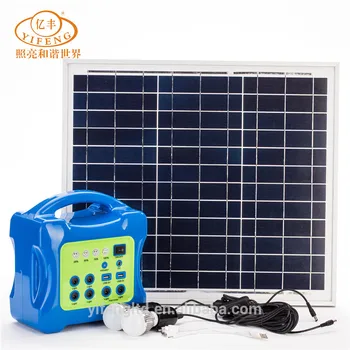 

10W 20W 30W 40W Energy Storage Generator ABS Lamps Bulb Kit Home Solar Power System