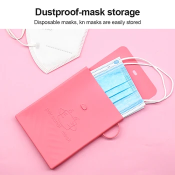

Mask Storage Bag Portable Face Mask Holder Storage Box Dustproof Face Mask Case Reusable Facemask Storage Bag Hot Sale