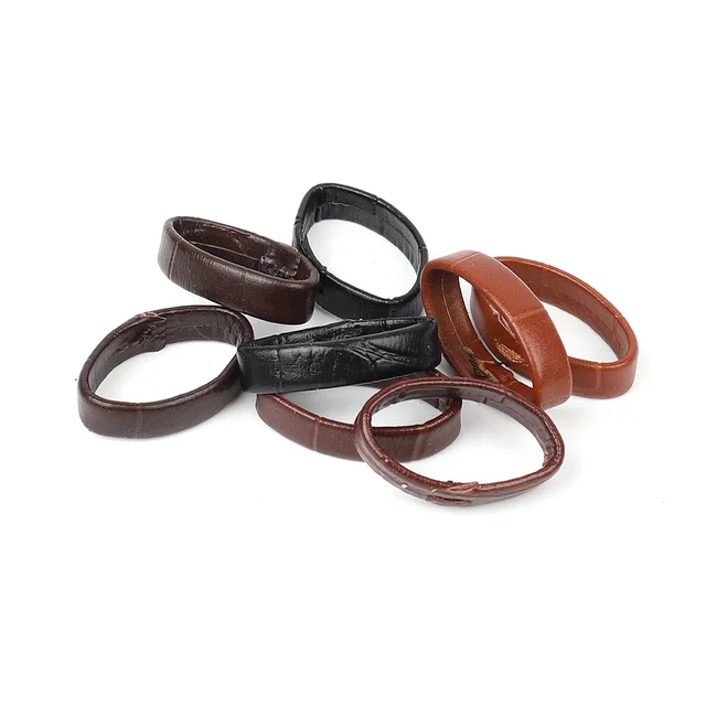 24mm Leather watch strap retaining loop band keeper holder smooth finish  Light Brown 1 Loop