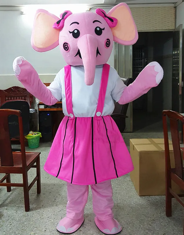 Красивый синий слон Elephish талисман костюм персонажа мультфильма Mascotte костюмы талисманов для взрослых на Хэллоуин вечерние платья