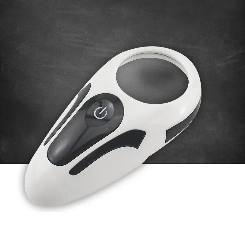 Factory Direct 2019 New Multi Function Desktop Handheld LED Illuminating Magnifier UV Light Touch Induction Flashlight