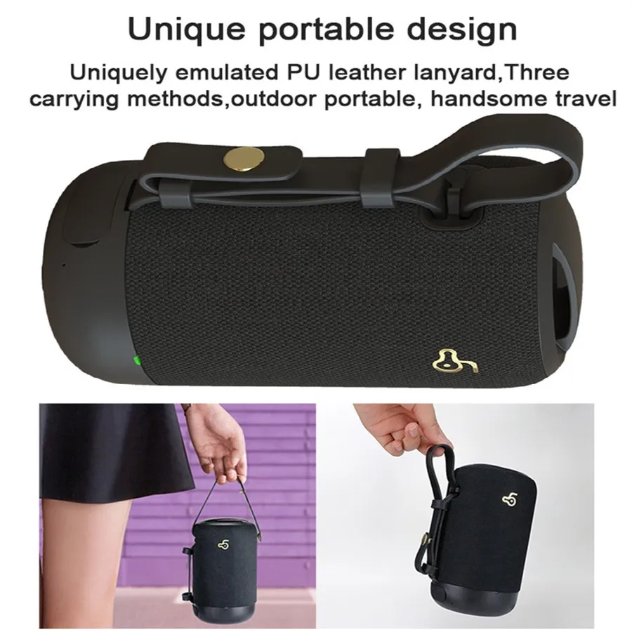 Мини USB наружное радио FM IPX5 Водонепроницаемый Bluetooth динамик сабвуфер TWS