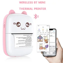 Mini Thermal Printer Portable Wireless Bluetooth 200dpi Label Printer Memo Wrong Question Printing with USB Cable Thermal