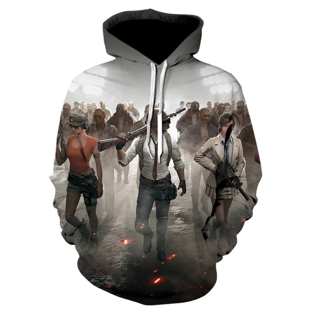 High quality 3D Pubg hoodie Men/Women's Popular Game Fashion Personality 3D Printing Pubg Men's hoodies winter jacket men - Цвет: WE-956