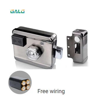 

New battery lock security door access control system IC card electromagnetic lock free wiring