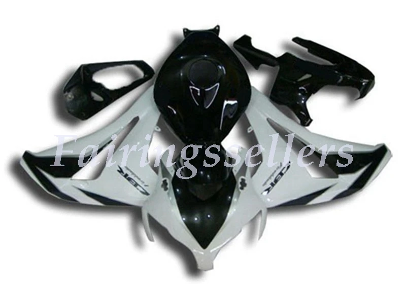 White and Black Инъекций ABS Полный обтекатели комплект Подходит для HONDA CBR1000RR 2008 2009 2010 2011 CBR1000RR 08-11 CBR1000 обтекатель белого и синего цвета - Цвет: White and Black