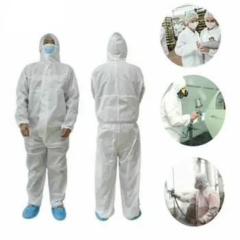 

2020 Hot Hazmat Suit Anti-Viru Protection Clothing Safety Coverall Disposable Washable Safety Clothing