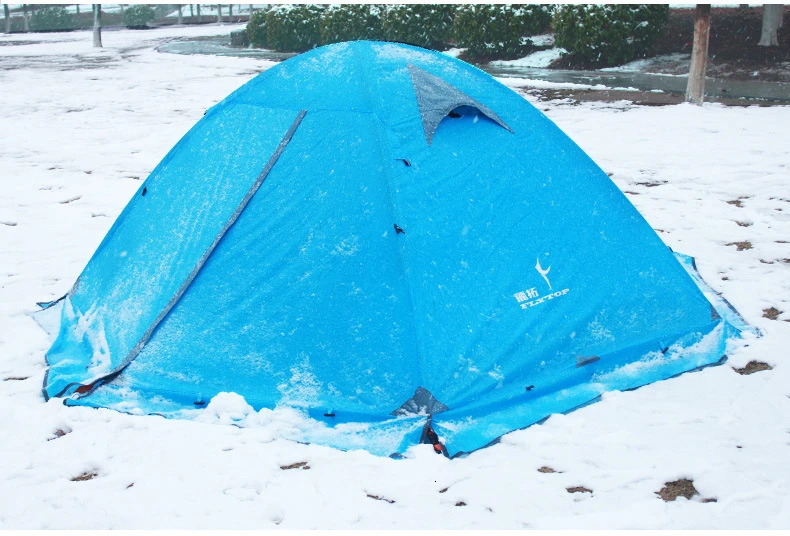 FLYTOP Outdoor Camping Tent For Rest Travel 2 Persons 3 Double Layer Windproof Waterproof Winter Professional Camp Tourist Tent (18)