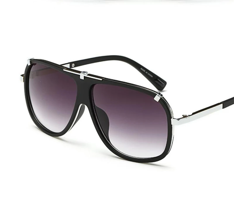Europe and the United States retro classic pilot trend sunglasses men and women modern personality fashion sunglasses - Цвет линз: NO5.
