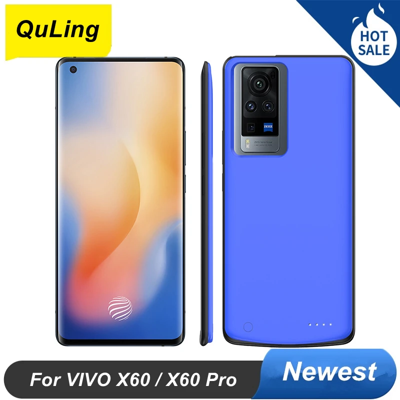 Quling 6800Mah Per Vivo X60 Custodia Per Batteria X60 Pro Custodia Per Batteria Smart Phone Cover Power Bank Per Vivo X60 Pro Custodia Per Caricabatte