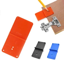 

35/40mm Hinge Hole Drilling Guide Locator Woodworking Punch Hinge Drill Hole Opener Door Cabinets DIY Woodworking Tool