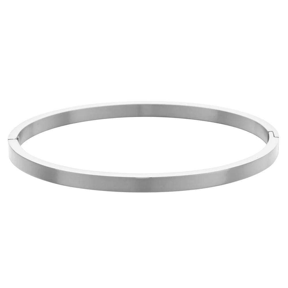 Luxurious Thin Open Punk Cuff Stainless Steel Bangle Jewelry Men