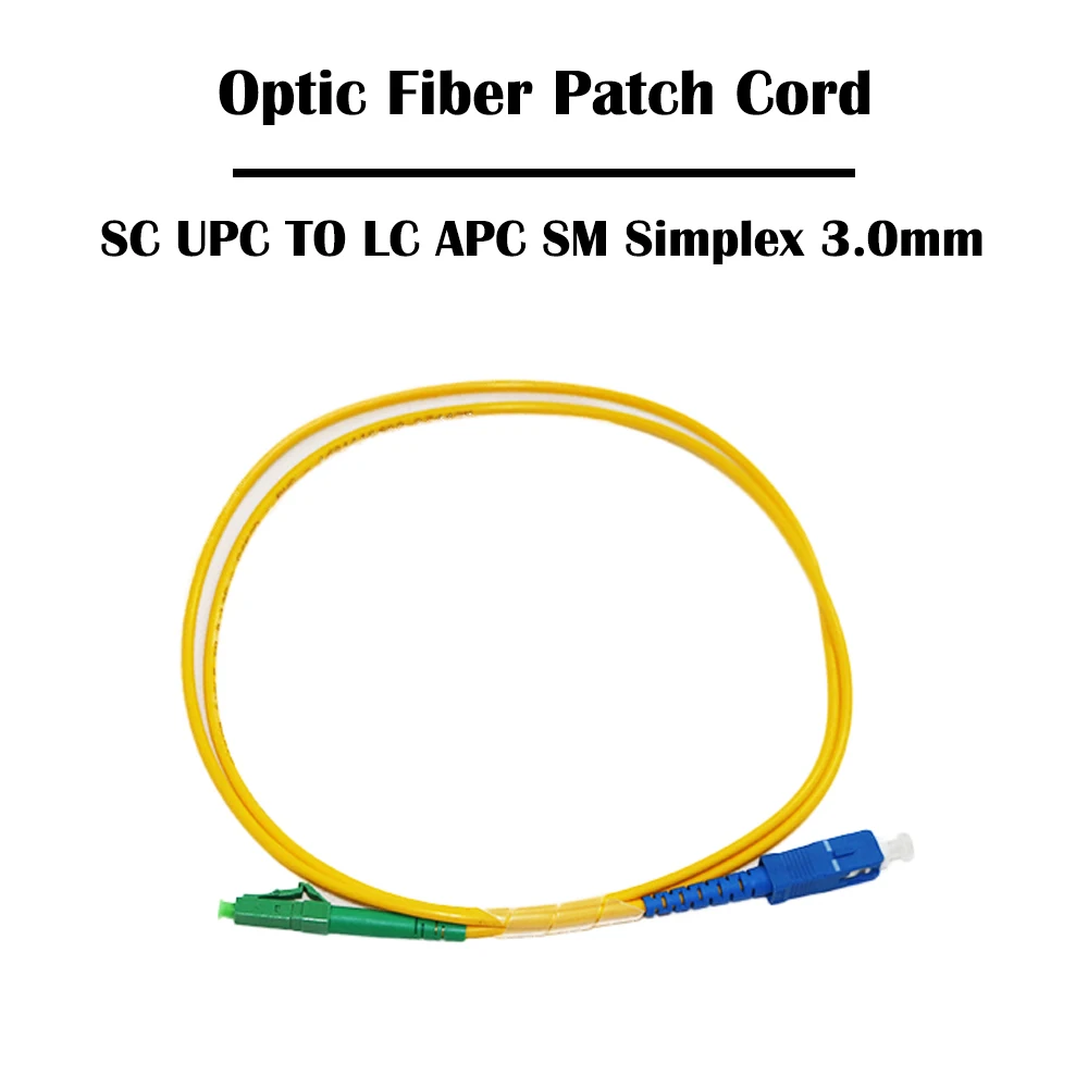 10 0 метров SC UPC к LC APC волоконный патч-корд Simplex SM одномодовый 9/125 FTTH 3 мм | Мобильные