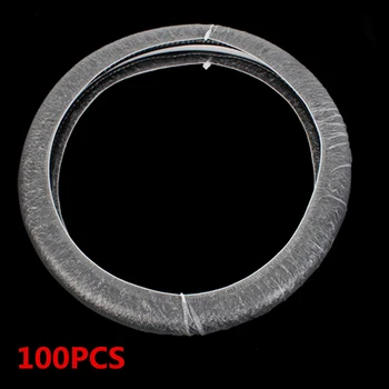 

100pcs Universal Disposable Plastic Steering Wheel Cover Dustproof and Antivirus Protecting Hand car repair protective cover