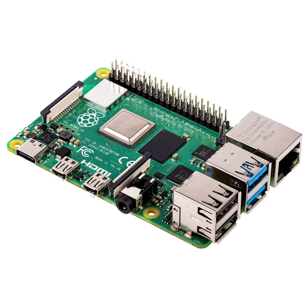  Latest Raspberry Pi 4 Model B with 1/2/4GB RAM BCM2711 Quad core Cortex-A72 ARM v8 1.5GHz Support 2