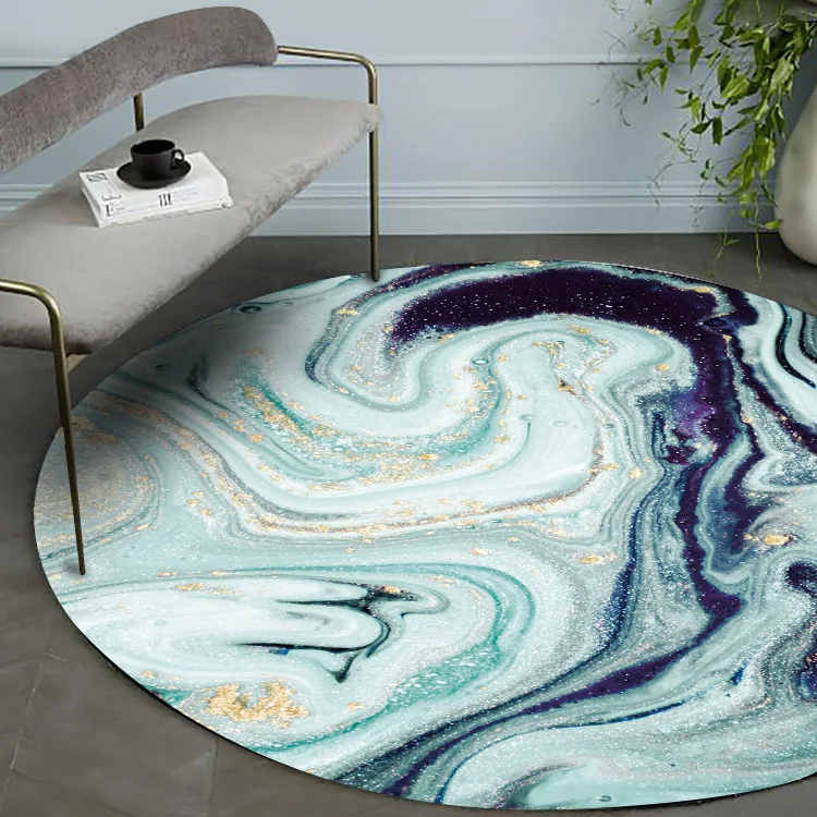 

Modern Abstract Drifting Sand Patterns Carpets Rugs For Living Room Bedroom Non-slip Chair Pad Protect Your Wooden Floor