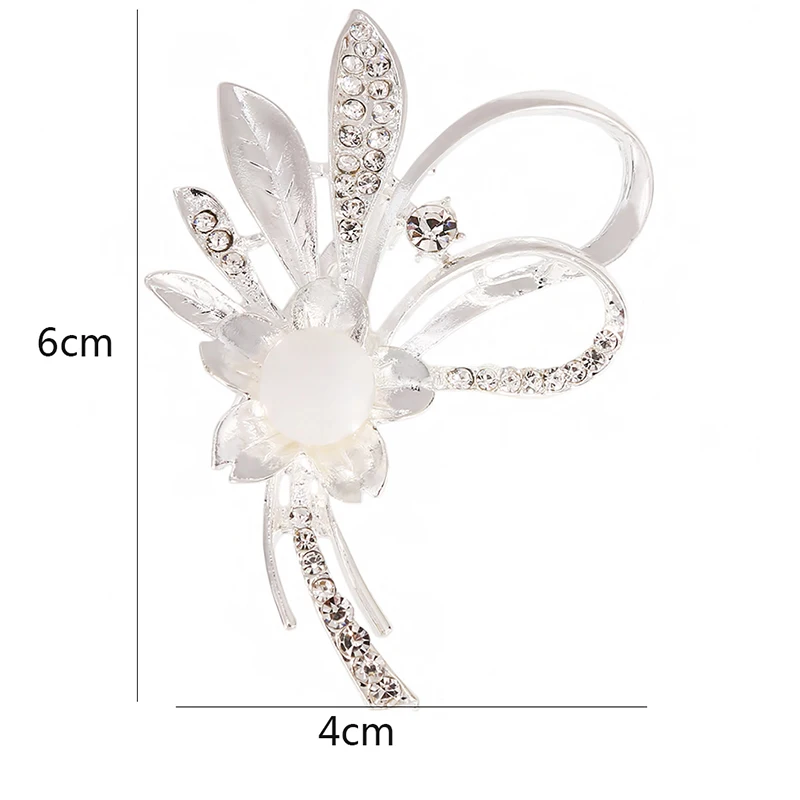 SHUANGR Luxury Crystal Flower Brooch Lapel Pin Rhinestone Jewelry Women  Wedding Hijab Pins Large Brooches For Women brooches - Price history &  Review, AliExpress Seller - Top Gift