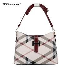 Feral Cat брендовые модные сумки высокого качества ПВХ кожаная женская сумка милая девушка маленькая квадратная посылка женская сумка на плечо