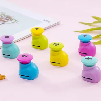 

3Pcs Kawaii Creative Paper Cutter Craft Punch Hole Puncher DIY Scrapbooking Tools Student School Supplies Stationery Kids Gift