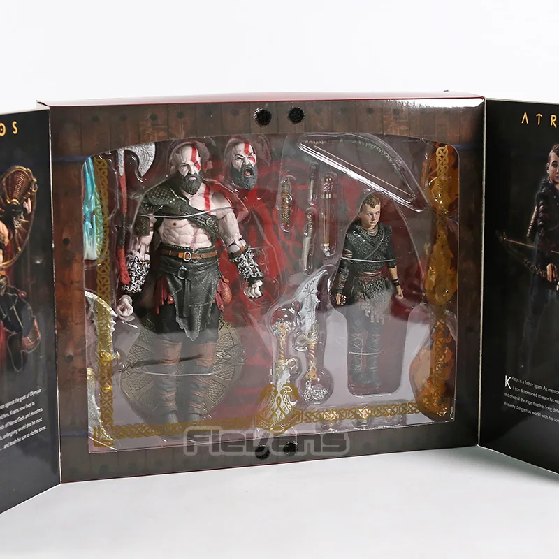 NECA God of War Kratos& Atreus Конечная коллекция фигурка ПВХ модель игрушки набор