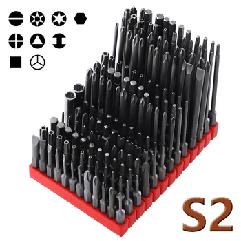 12PCS 50-100mm Screwdriver Bit S2 Steel 1/4” Hex Shank Magnetic Electric Screw Driver Bits Hand Tools