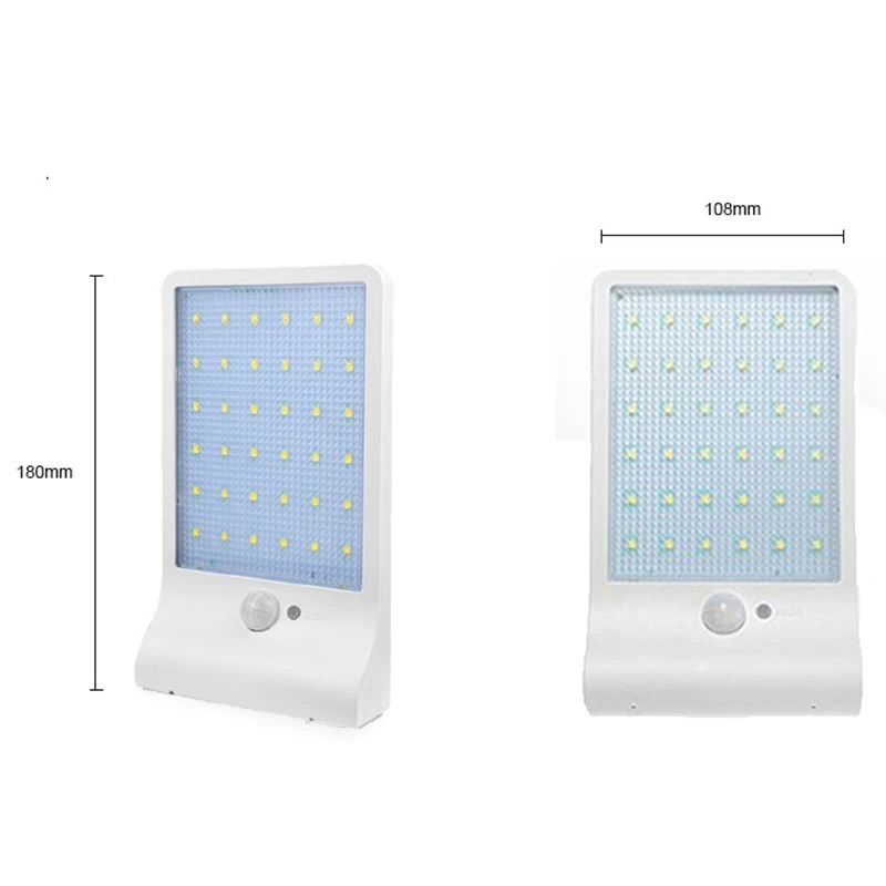 36led солнечный светильник с датчиком движения PIR для сада, забора, патио, палубы, двора, подъездной дорожки, лестницы, наружной стены IP65