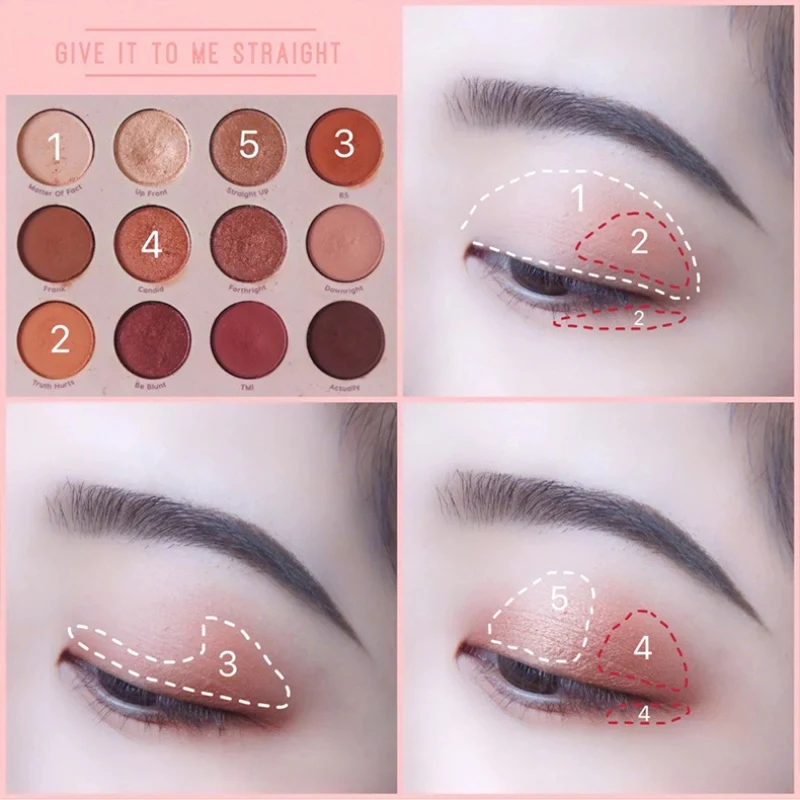 12-color Matte Shiny Eye Shadow Easy To Wear Long-lasting Waterproof Does Not Smudge Easy To Color Eyeshadow Palette