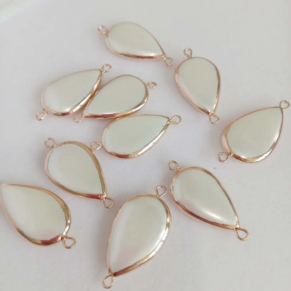 5 шт./лот 100% морской жемчуг с большой оторвой формой подвеска 2 вешалками белые