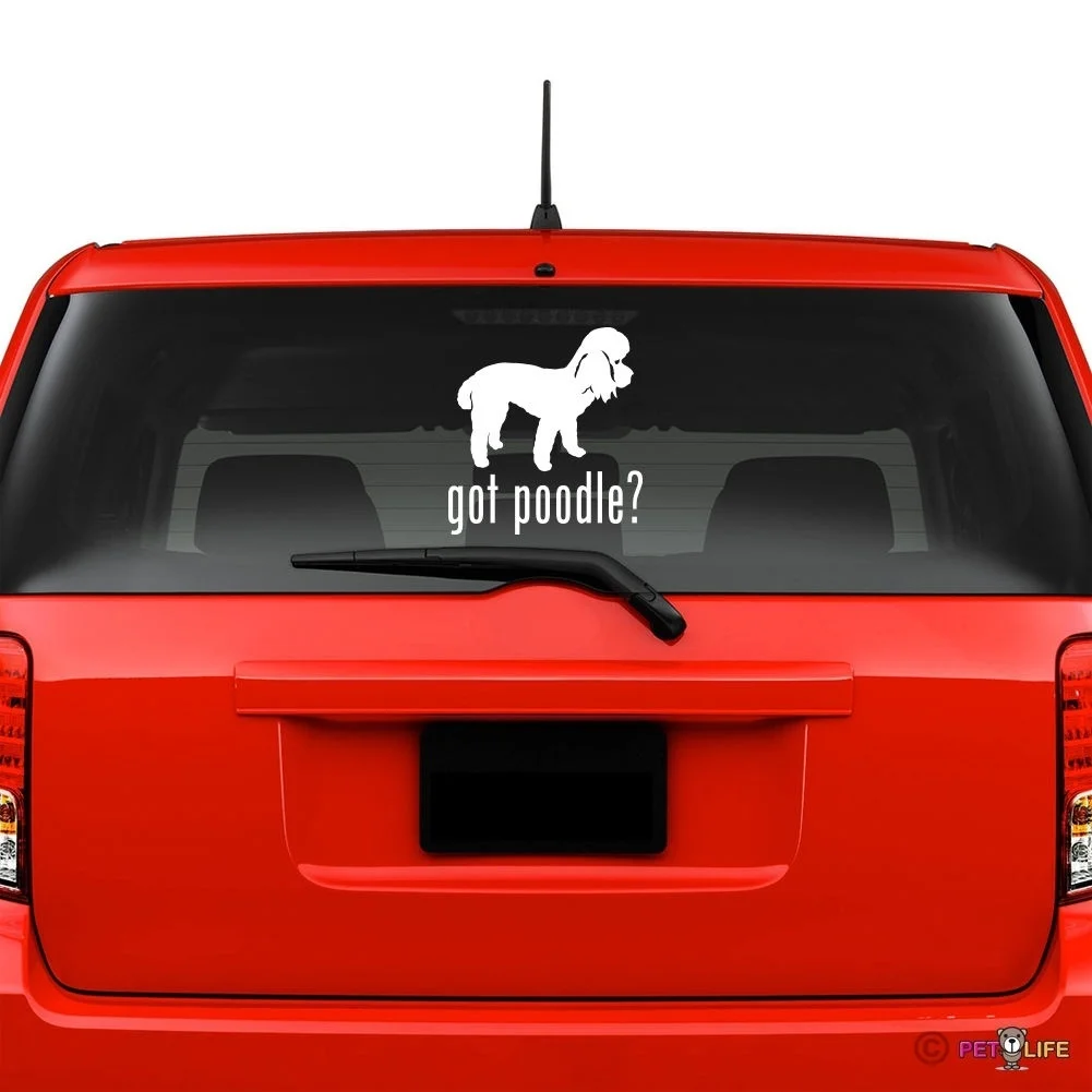 

Got Poodle Windshield Sticker Vinyl Auto Window window decals