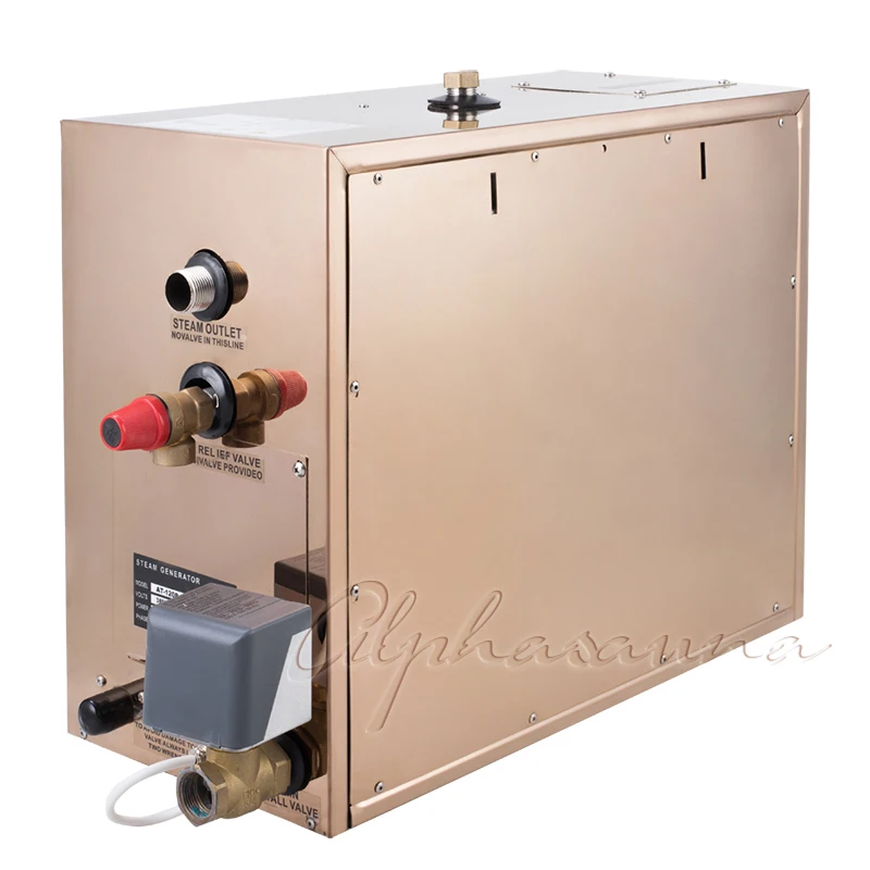  Free shipping Auto-drain Function 12KW 380-415V 3Phase Steam Generator for Hammam Bath