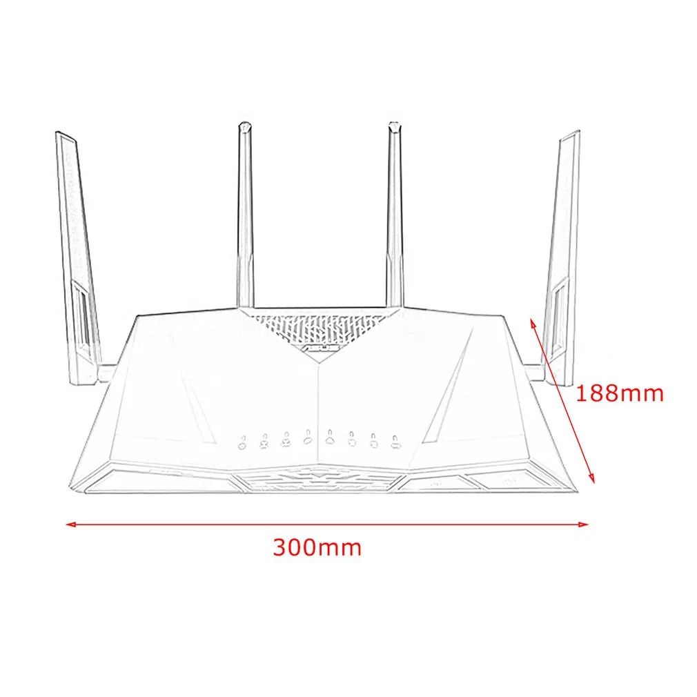 ASUS RT-AC88U двухдиапазонный гигабитный беспроводной маршрутизатор с 4 внешними антеннами высокоскоростной двойной USB Wifi усилитель сигнала