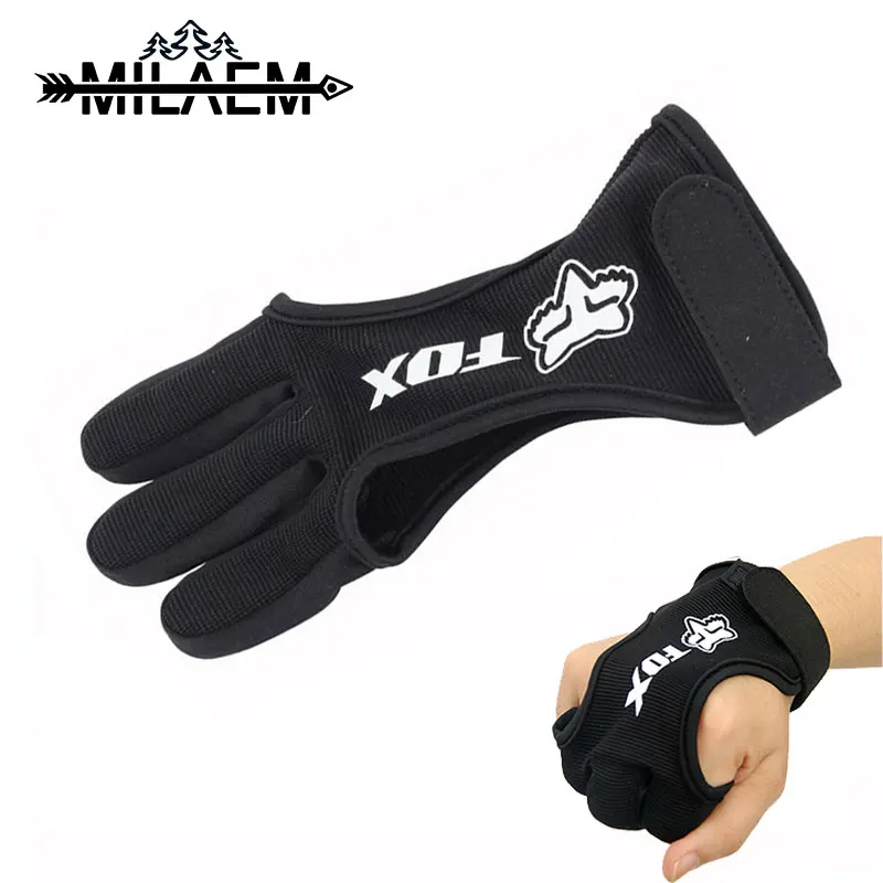 

Archery Finger Tab Finger Guard 3 Finger Glove Protect Glove Cow Leather Durable Outdoor Sports Shooting Accessories