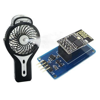 

1 Set ESP-01S ESP8266 Serial Wi-Fi Wireless Module + ESP-01 Adapter for Arduino & 1 Pcs Mini Handheld USB Misting Fan with Perso