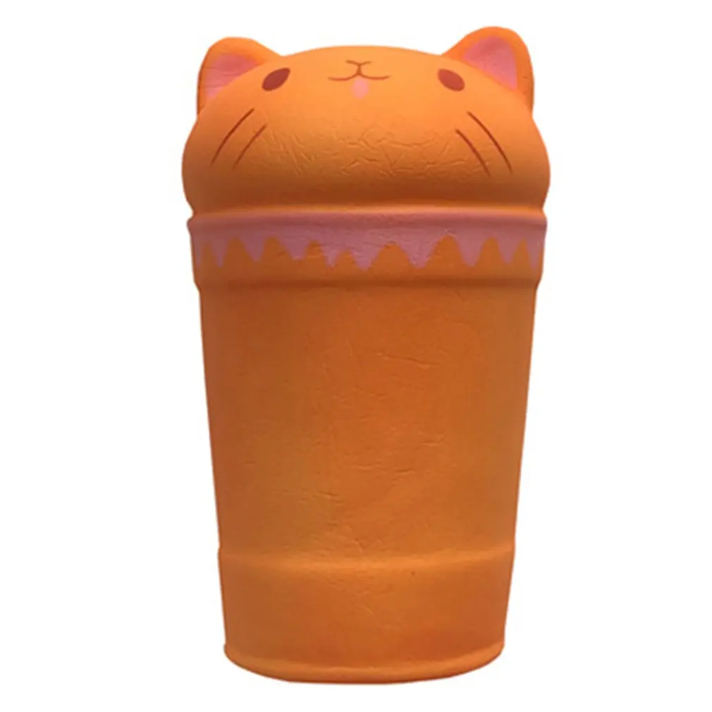 Soft Slow Rebound Discolored Cathead Coffee Cup Toy Stress Relief Toy Best Christmas and Birthday Gifts For kids