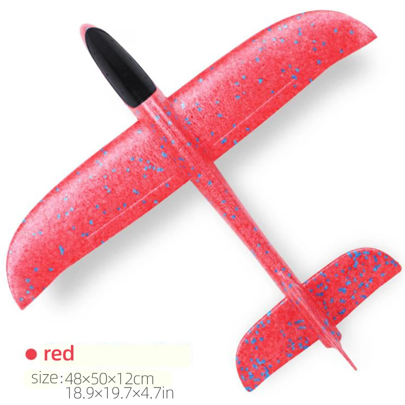 50CM Big Foam Plane Glider Hand Throw Airplane Light Inertial EPP Bubble Planes Outdoor Launch Kids Toys for Children Boys Gift 5