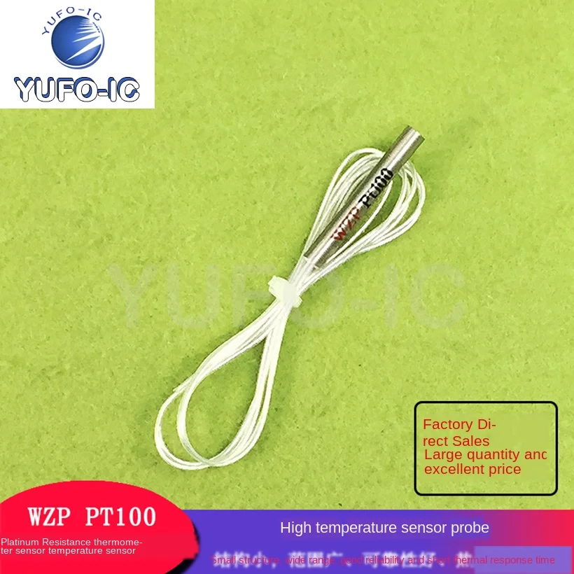 Free Ship 1PCS wzp PT100 Thermal Resistance and Thermocouple Platinum Temperature Sensor Probe | Электронные компоненты и
