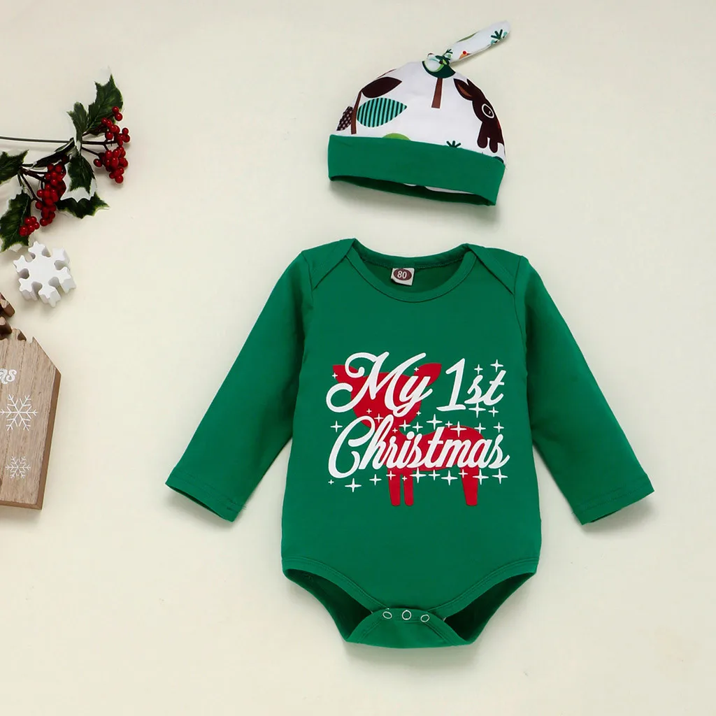 Рождественский комбинезон для новорожденных; брюки с оленем из мультфильма; Рождественская праздничная одежда; одежда для маленьких мальчиков; Одежда для новорожденных; Рождественская одежда