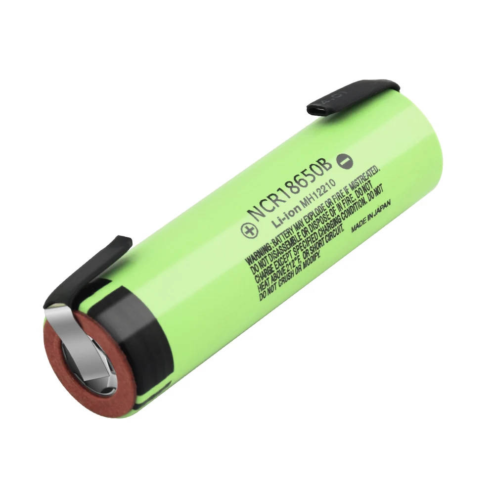 Panasonic 1/2/4/6/8/10x высокого Ёмкость NCR 18650B 20A литий Батарея Перезаряжаемые 3,7 V 3400 мА/ч, литий-ионный батареи с 2 вкладки