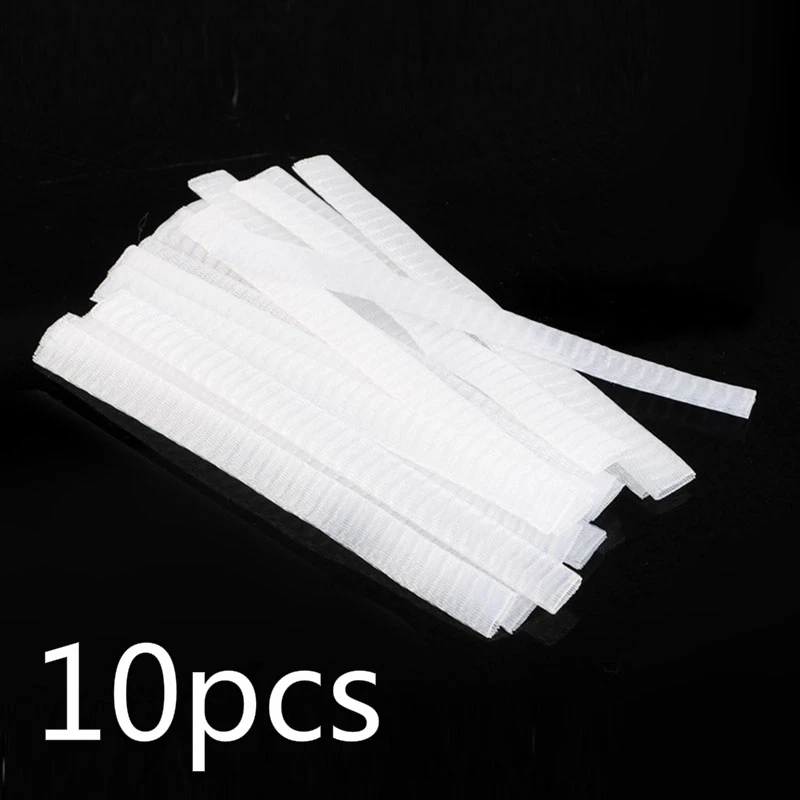 10pcs 10~ 100 шт Косметическая Кисть для макияжа ручка сетчатая крышка Сетчатая Оболочка защитный чехол защитный эластичный защитный чехол для кисти TSLM1 - Handle Color: 10pcs