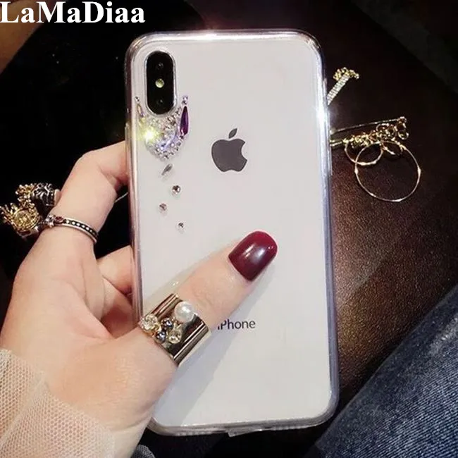 

LaMaDiaa For Xiaomi Redmi 5 6 4X 4A 5A 6A Note4 5 6 7 Note4X 5A Luxury Bling Rhinestone Diamond Soft TPU Phone Case Phone Cover
