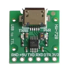 Nuevo 10 unids/lote CH340E convertidor de USB a TTL serie, 5V/3,3 V alternativa CH340G módulo Mini Pro
