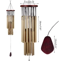 Handmade 27 Tubes Wind Chimes for Outside Decoration Tuned Hummingbird Wind Chime Soothing Melodic Deep Tones Outdoor Decor 2