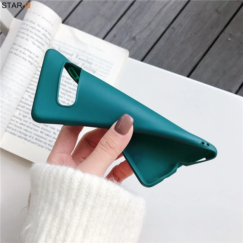 Candy Color Matte Silicone Phone Case For Samsung Galaxy Note 20 Ultra Note 10 Plus Lite 9 8 S10 Ultra-thin Tpu Back Cover cute phone cases for samsung 