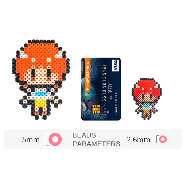 5MM 1000PCs Pixel Puzzle Iron Beads for kids Hama Beads Diy High Quality Handmade Gift toy Fuse Beads 2