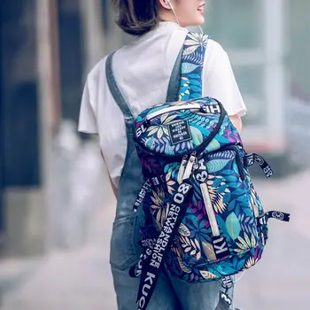 

Women Canvas Travel Bags Female Large Capacity Backpack Ladies Multifunctional Crossbody Shoulder Bag