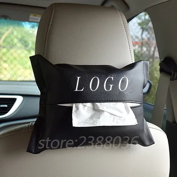 

1 pcs PU Leather Car Tissue Box Auto Tissue Holder Cover for BMW Benz Audi Lexus Toyota Honda AMG S line Land Rover Hyundai