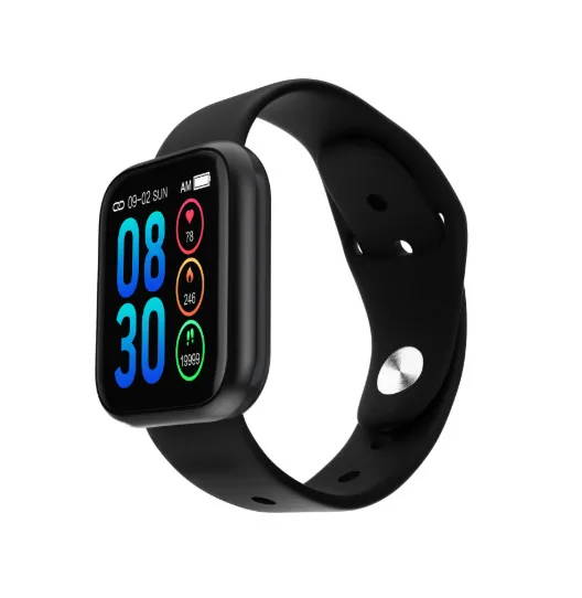 Черный Женские водонепроницаемые Смарт-часы P70 P68 Plus Bluetooth Smartwatch для Apple IPhone Xiaomi монитор сердечного ритма фитнес-трекер - Цвет: Черный
