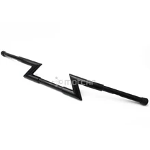 Универсальный Fit " 25 мм Z бар мотоцикл широкий руль мотоцикла черная сталь для Harley Спортстер Чоппер поплавок Softail Dyna 900 мм Длинный