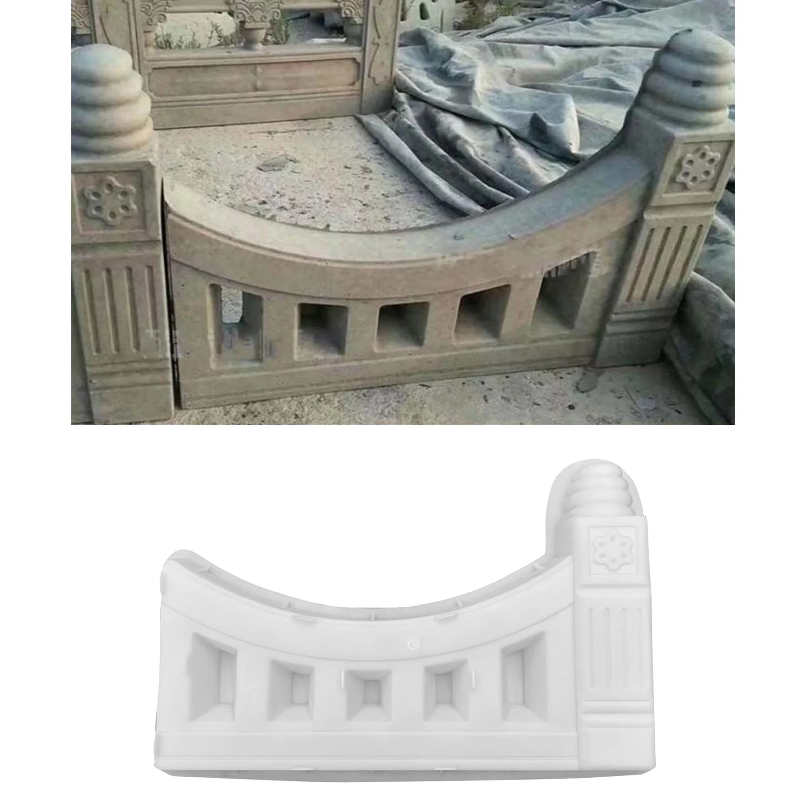 Plastic Garden Fence Mould Concrete Plaster Cement Reusable Lawn Decoration